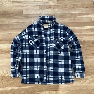Telluride Clothing Company Blue and White Flannel Shirt for Women’s size Medium